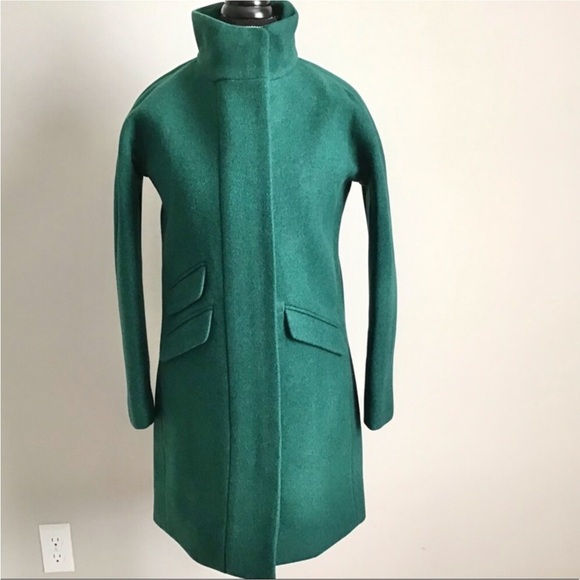 J.CREW Cocoon Coat in Heather Forest Italian Wool New With Tag - Picture 4 of 9